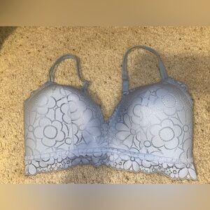 Aerie Wireless Bra with lace design